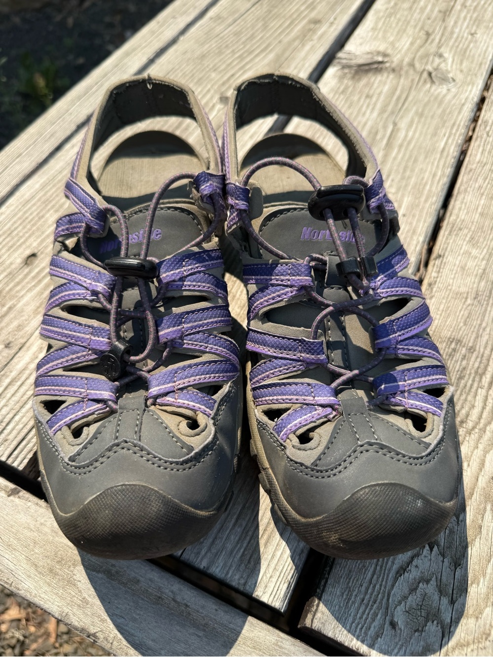 Northside Purple and Gray Women's Sandals